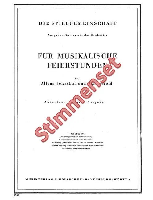 Für Musikalische Feierstunden